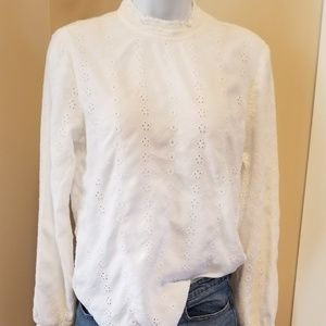 H & M White eyelet blouse ~ So Cute!